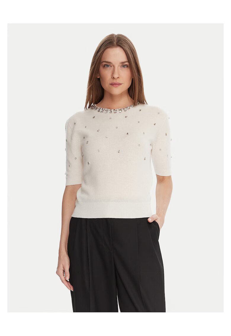 KAOS Pulover dama crem - moale