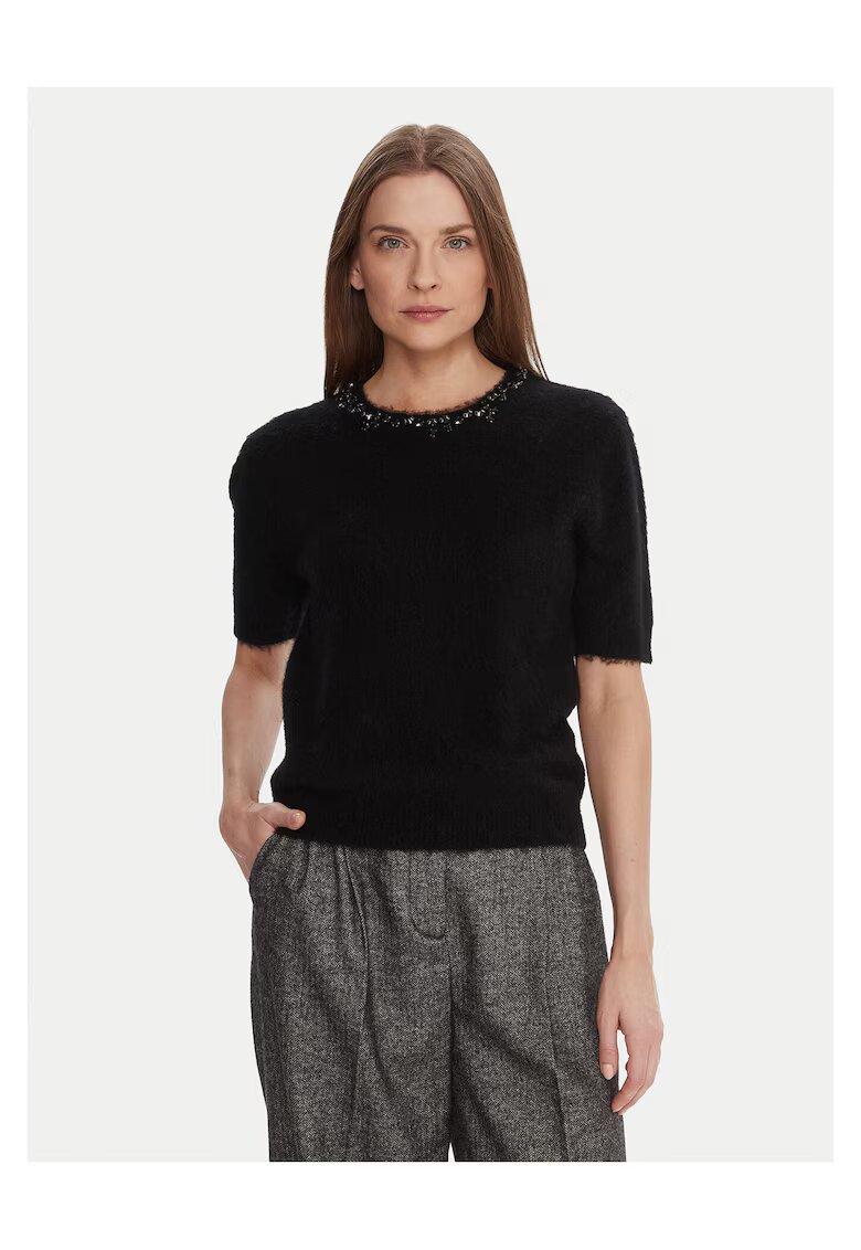 KAOS Pulover dama negru - din material de calitate