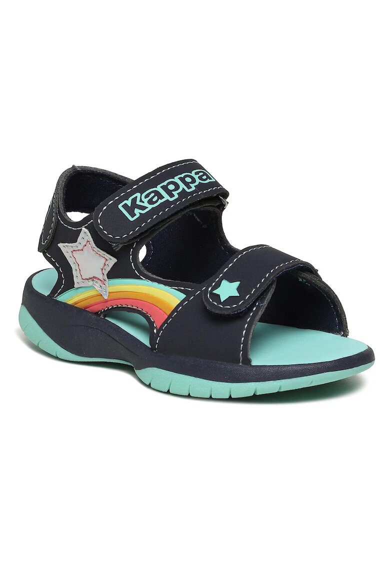 Kappa Sandale copii - 302734269 - Piele ecologica - Albastru marin -