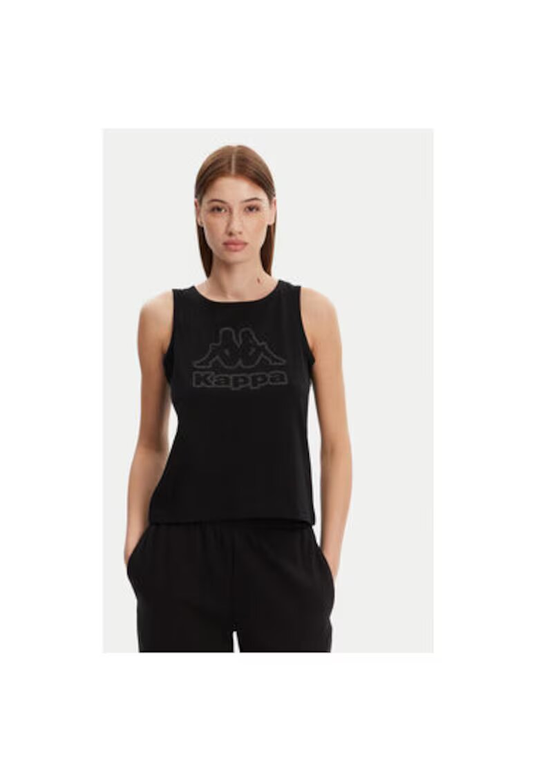 Kappa Top dama 382129W - Bumbac/Poliester - 45679 - Negru
