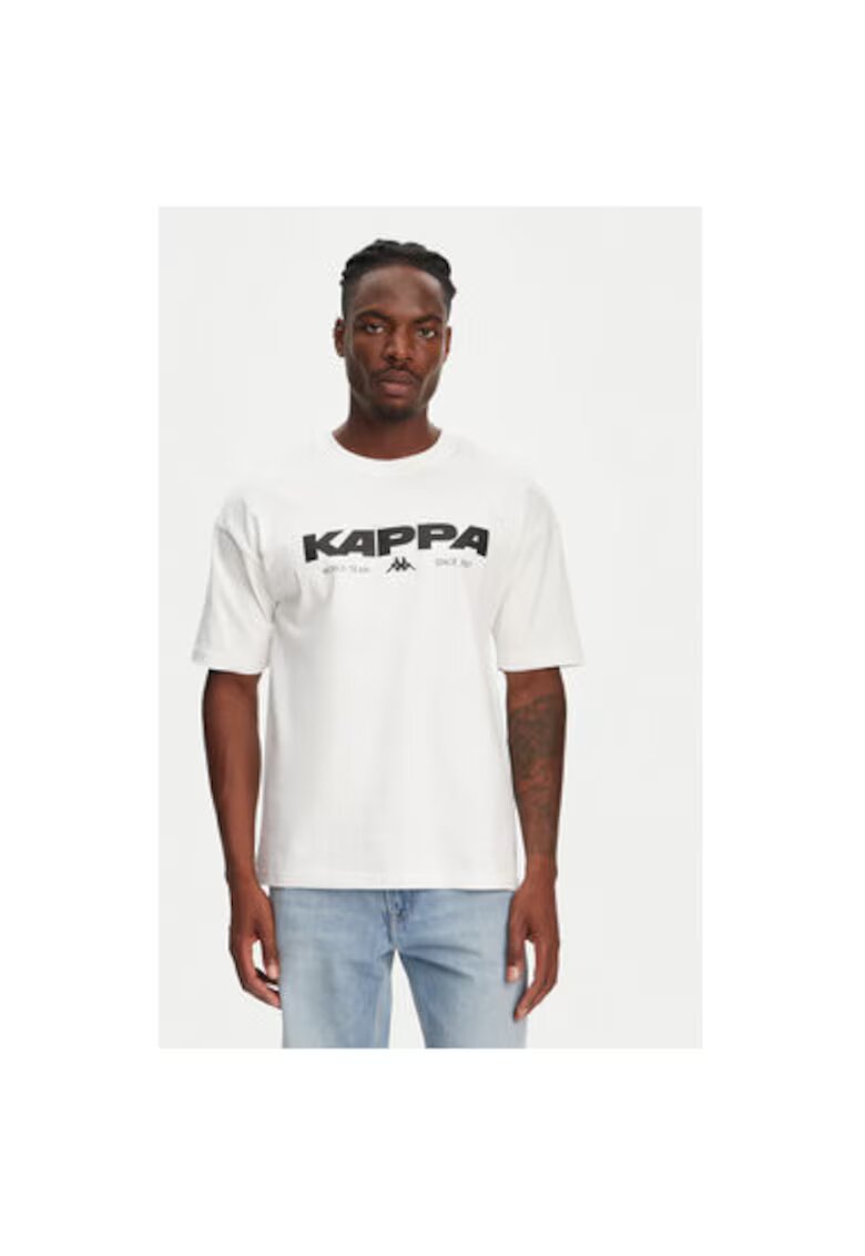 Kappa Tricou barbati 351S5MW - Bumbac organic - Alb - Alb