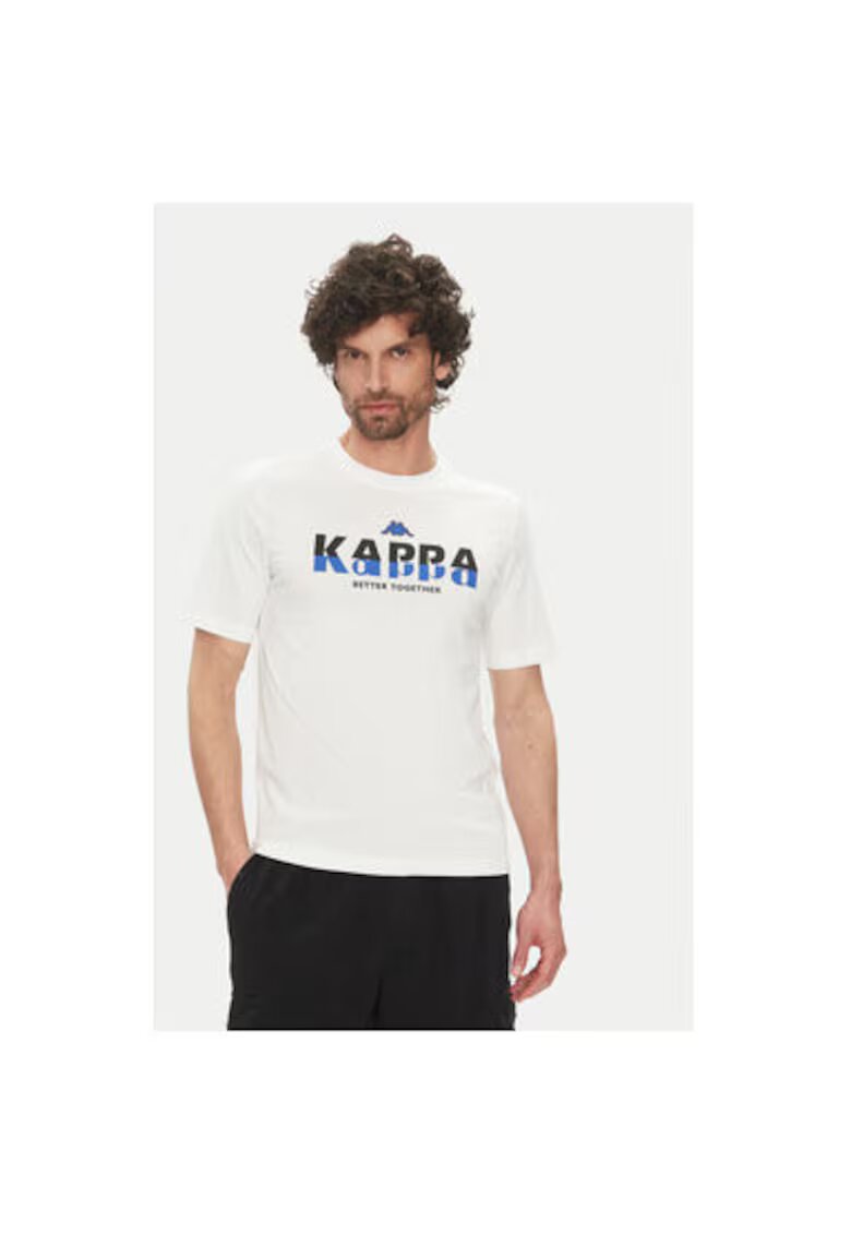 Kappa Tricou barbati 351U8KW - Bumbac - Alb - Alb