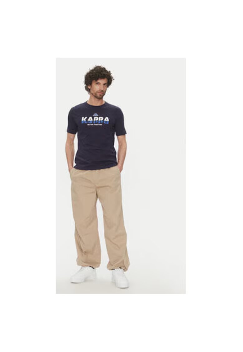 Kappa Tricou barbati 351U8KW - Bumbac - Bleumarin - Bleumarin