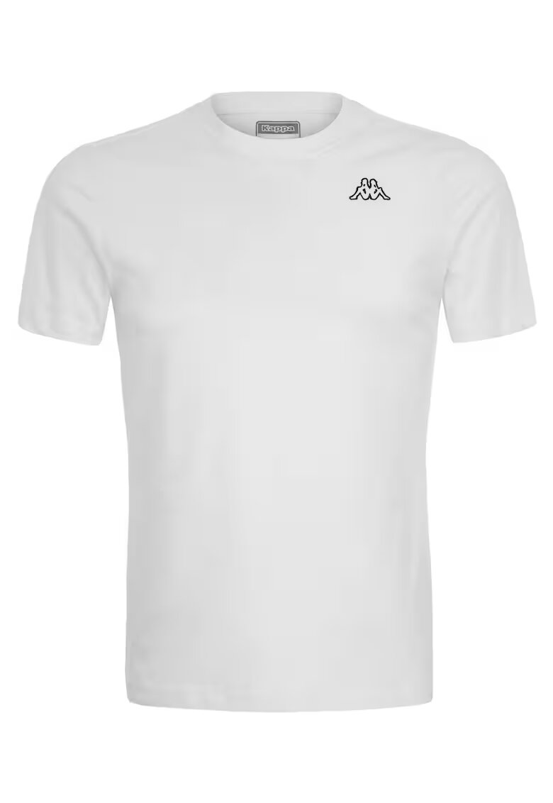 Kappa Tricou clasic slim-fit din bumbac pieptanat pentru barbati - LOGO CAFERS SLIM - Alb