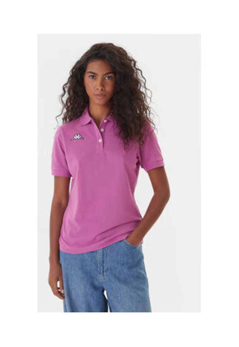 Kappa Tricou polo dama - Bumbac - Mov