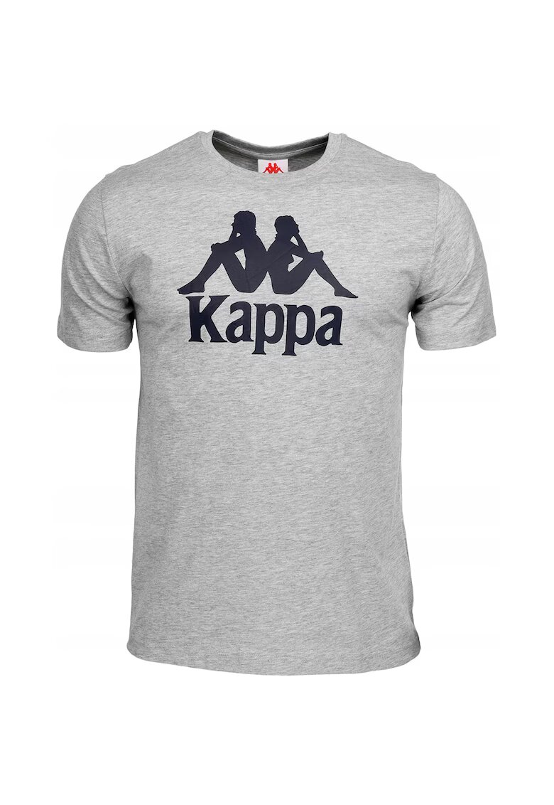 Kappa Tricou sport Bumbac - Alb - Gri