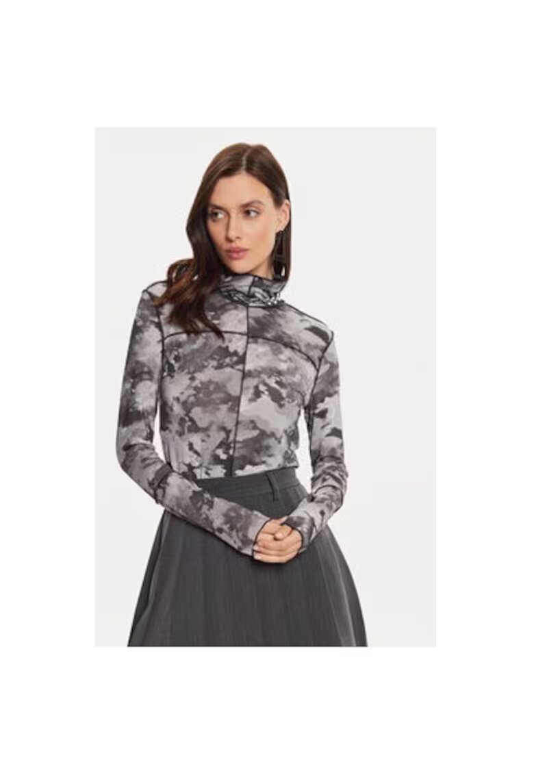 Karen by Simonsen Bluza dama - 304176616 - Viscoza - Gri - Gri
