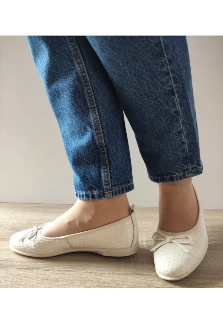 Karisma Pantofi Casual Perforati Dama 60005B 52-O Crem Croco - Crem -