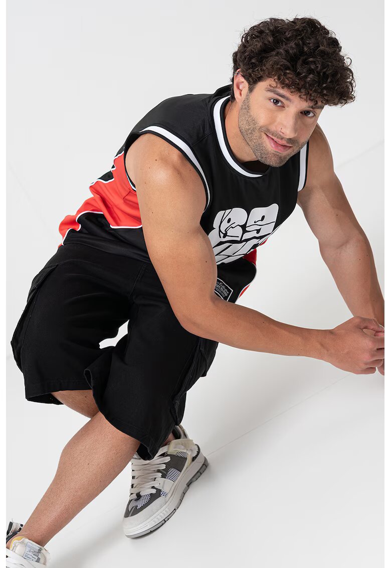 Karl Kani Bermude cargo relaxed fit - Negru