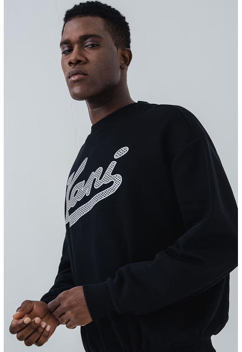 Karl Kani Bluza de trening cu aplicatie logo - Negru