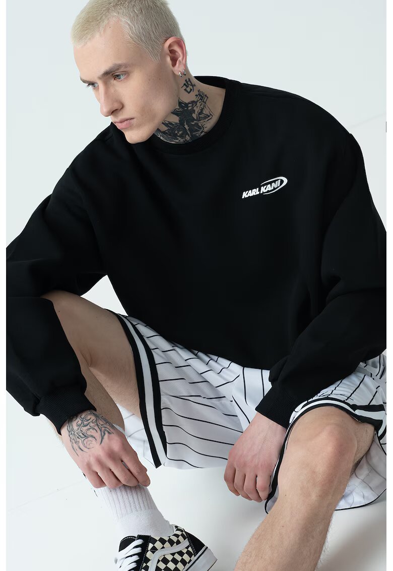 Karl Kani Bluza lejera de trening cu imprimeu logo - Rosu/Alb/Negru