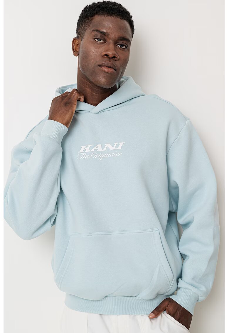 Karl Kani Hanorac din amestec de bumbac Originator - Alb/Albastru pastel
