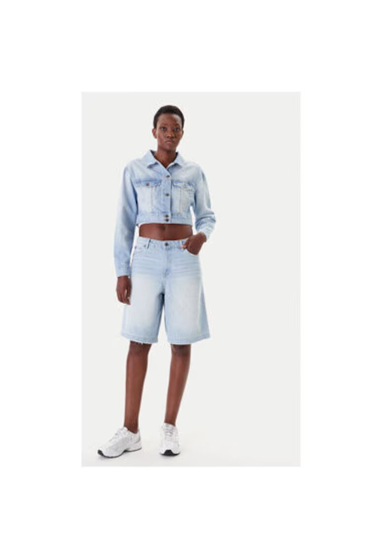 Karl Kani Jacheta de blugi dama PD00005493 - Bumbac - Albastru - Albastru