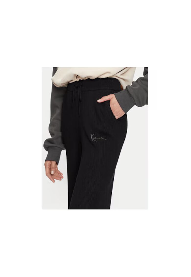 Karl Kani Pantaloni de trening dama 61030022 - Viscoza/Poliamida - Negru - Negru
