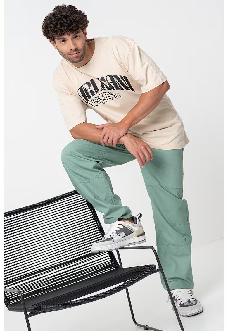 Karl Kani Pantaloni relaxed fit - Verde deschis
