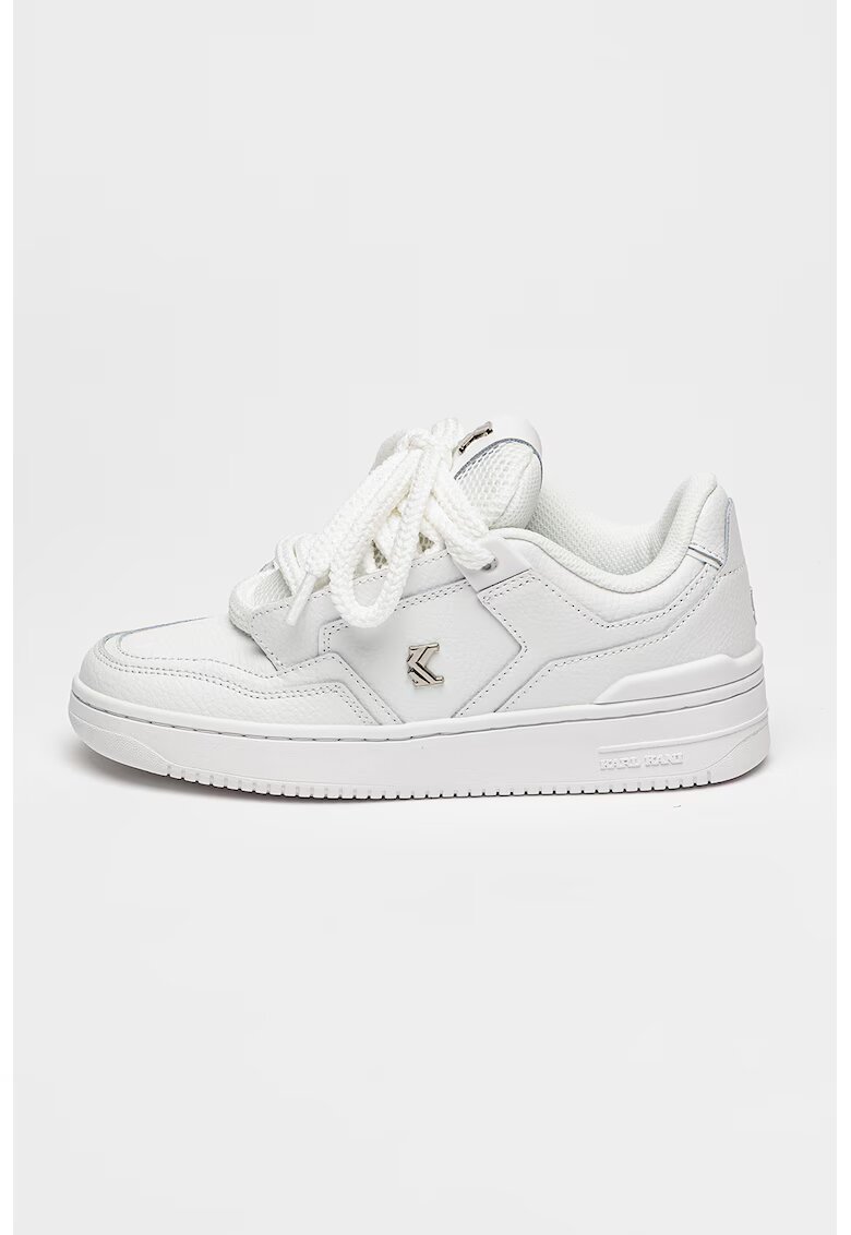 Karl Kani Pantofi sport de piele cu logo - Alb