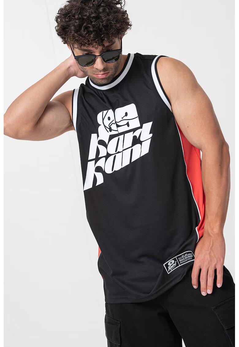 Karl Kani Top cu imprimeu logo - Rosu/Negru