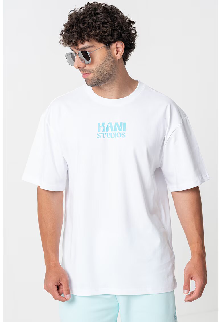 Karl Kani Tricou cu imprimeu logo - Alb