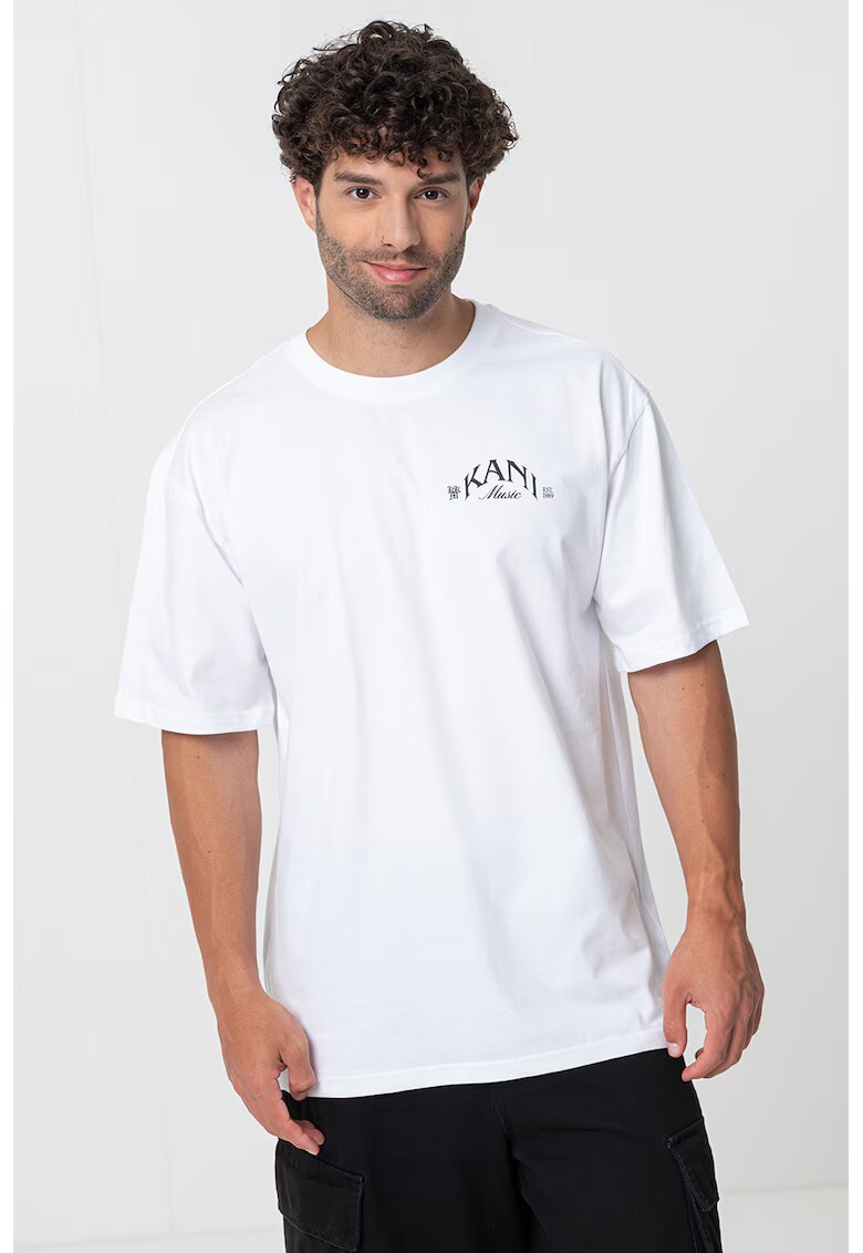 Karl Kani Tricou cu imprimeu logo - Alb optic