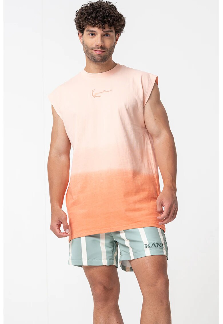 Karl Kani Tricou cu imprimeu tie-dye - Portocaliu