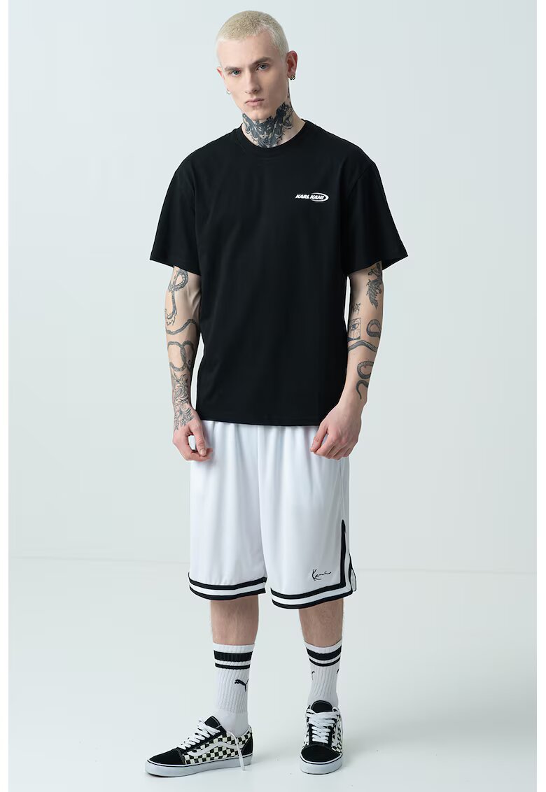 Karl Kani Tricou lejer cu imprimeu pe spate - Negru