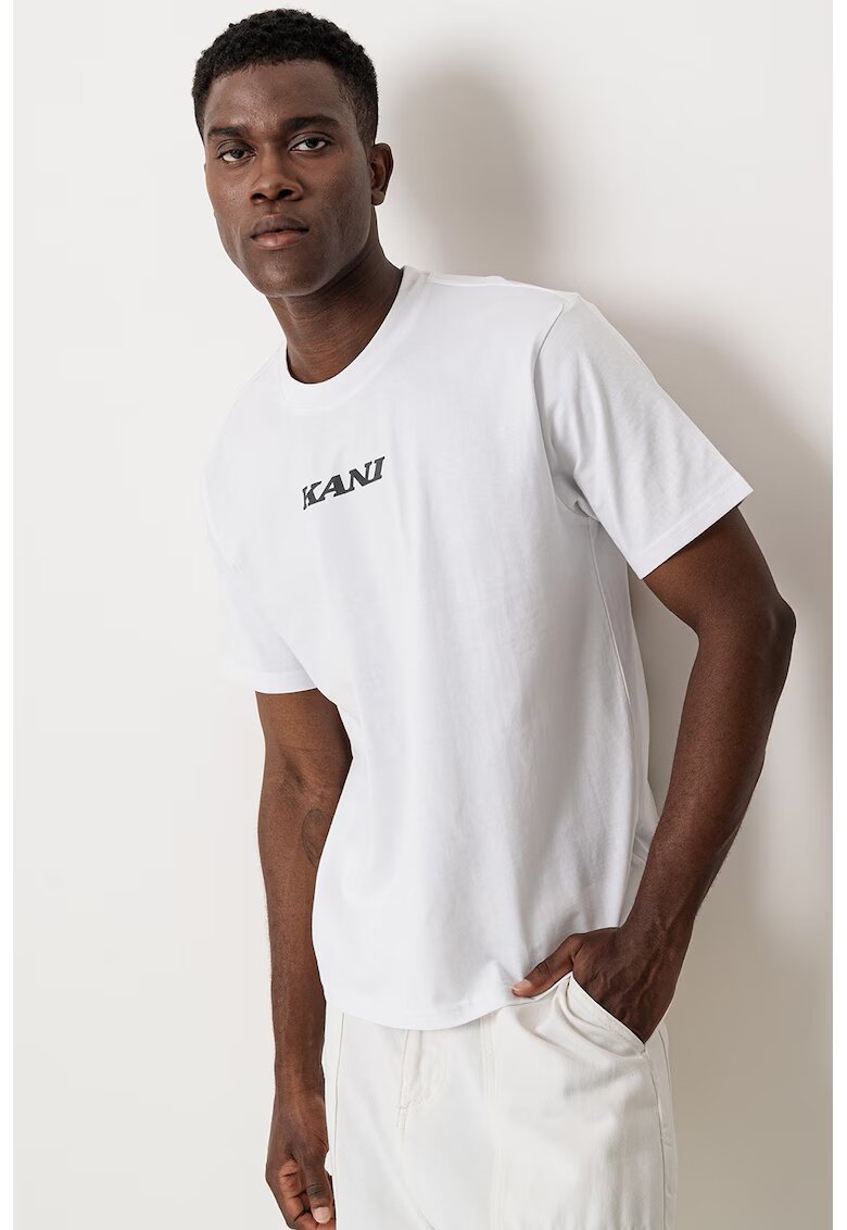 Karl Kani Tricou regular fit cu logo - Rosu/Alb/Negru