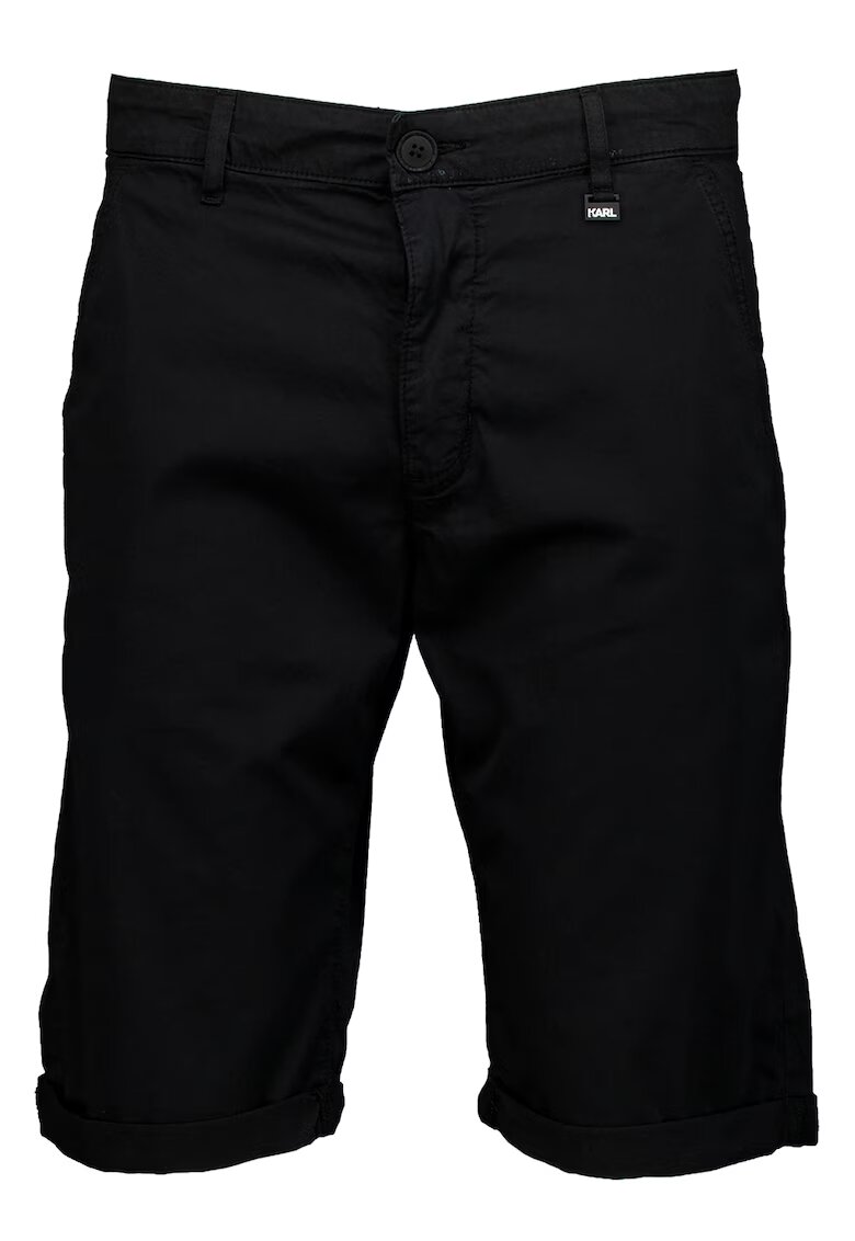 Karl Lagerfeld Bermude chino uni - Negru