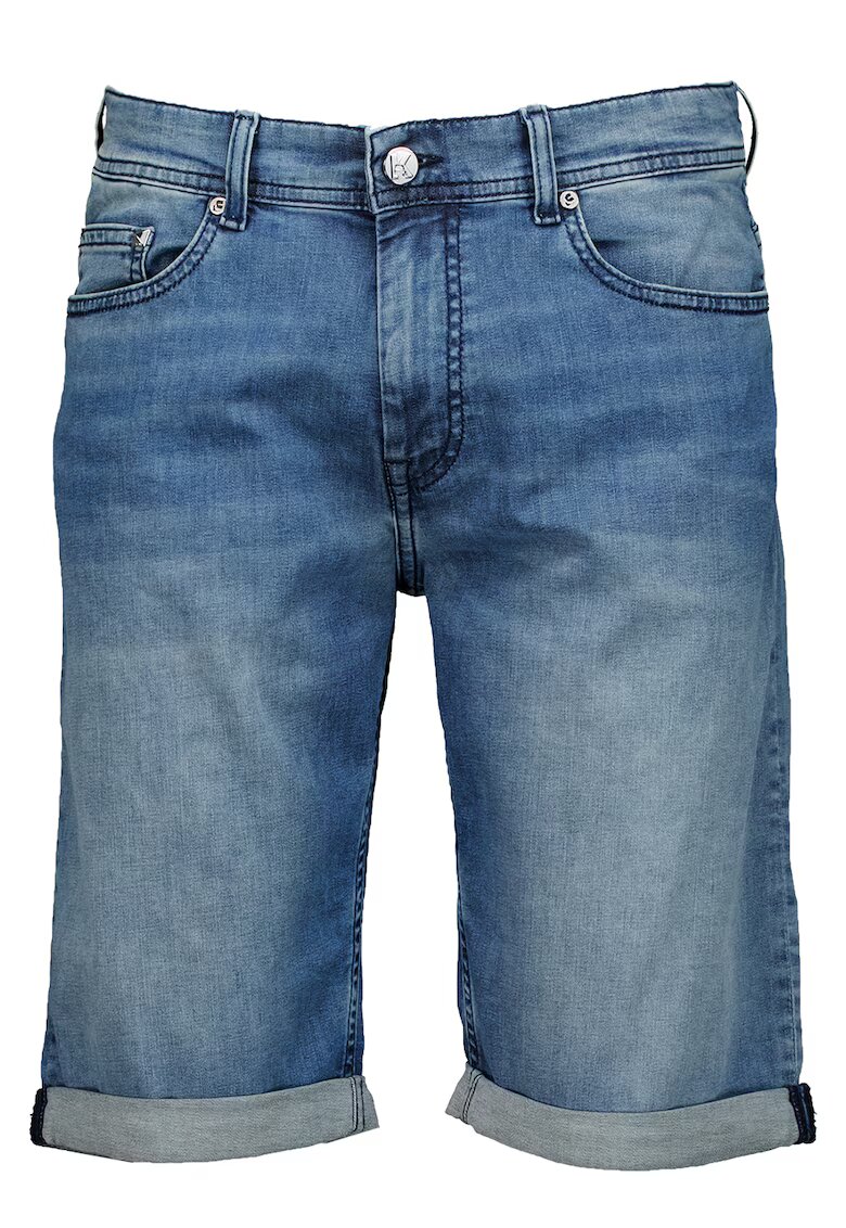Karl Lagerfeld Bermude de denim cu terminatie pliabila - Albastru