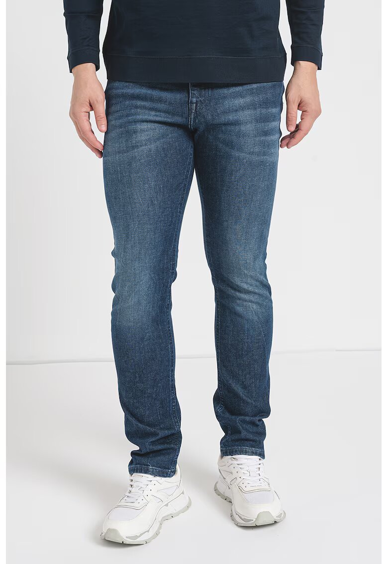 Karl Lagerfeld Blugi regular fit cu 5 buzunare - Albastru