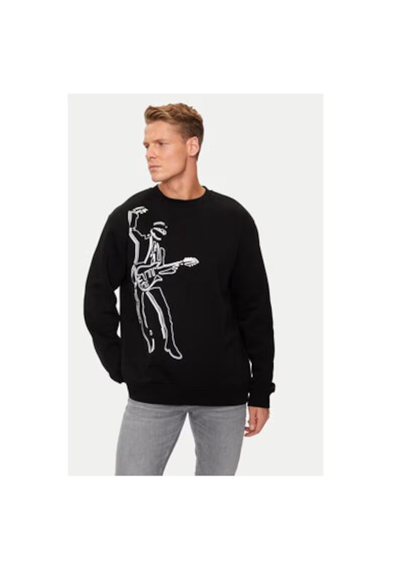 Karl Lagerfeld Bluza barbati - 304305375 - Bumbac/Poliester - Negru - Negru