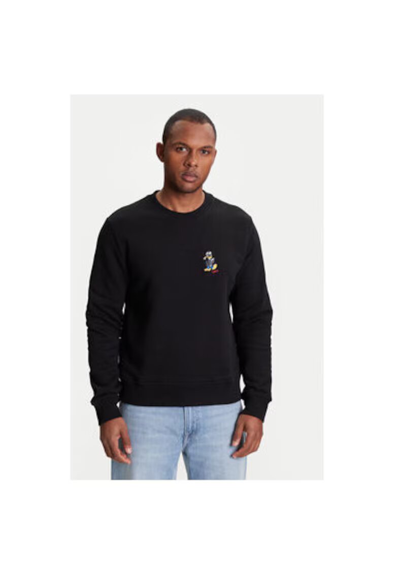Karl Lagerfeld Bluza barbati 705099 553930 - Bumbac organic/Poliester - Negru - Negru