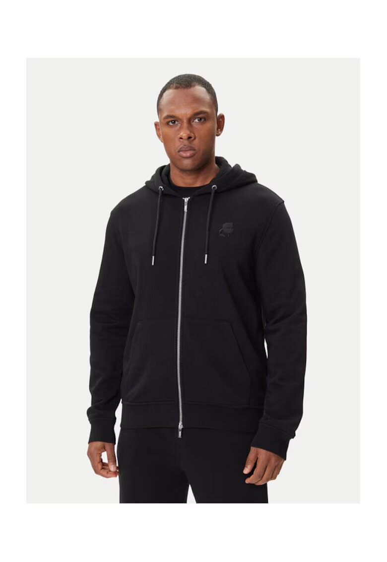 Karl Lagerfeld Bluza barbati 705751 500900 - Bumbac organic - Negru - Negru