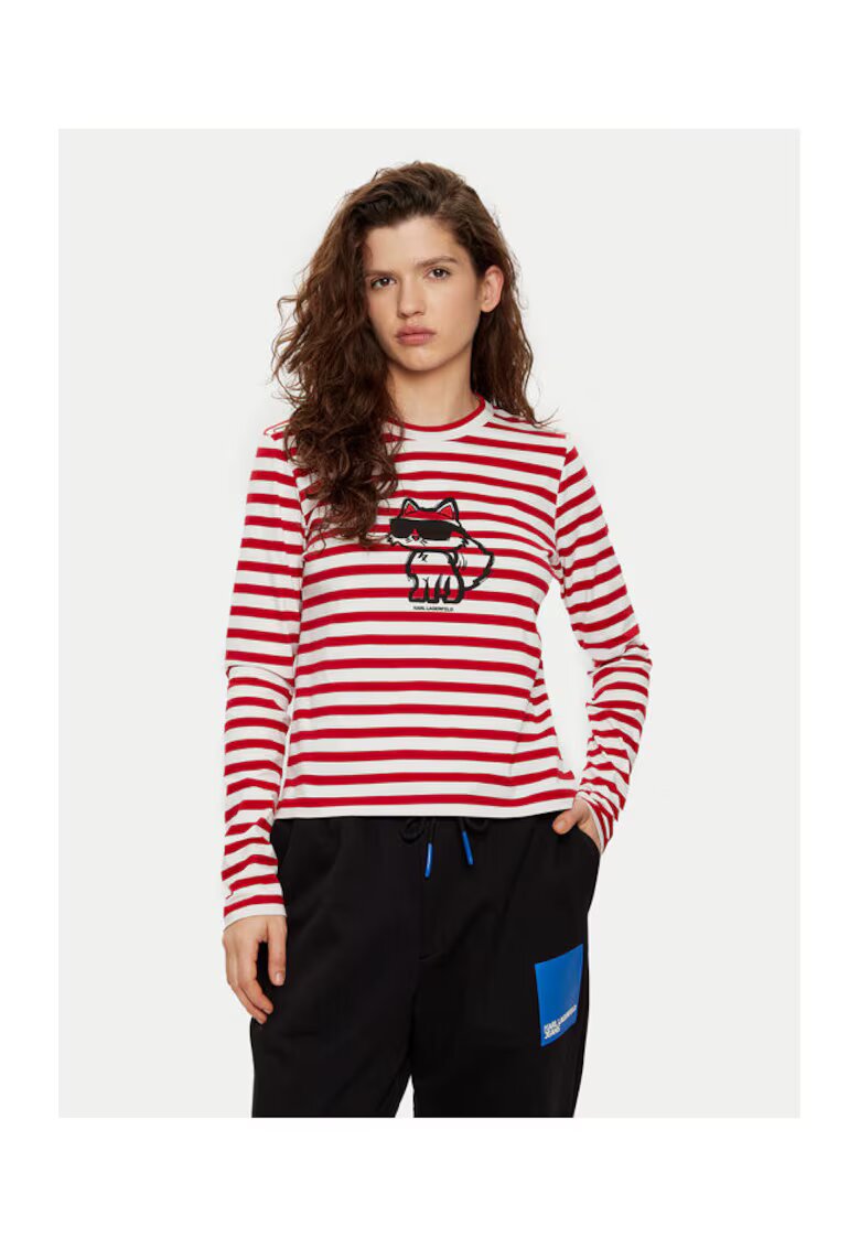 Karl Lagerfeld Bluza dama - 304578878 - Bumbac organic - Negru - Negru