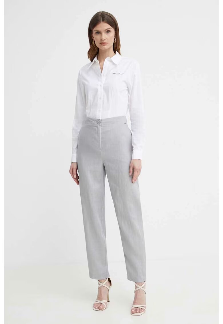 Karl Lagerfeld Camasa dama Oxford 24WW1607 - Alb - Alb