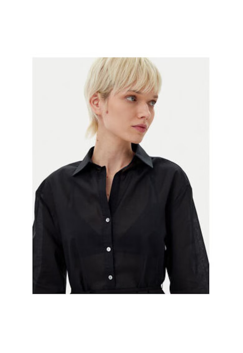 Karl Lagerfeld Camasa stil rochie dama A1W46006 - Bumbac - Negru - Negru