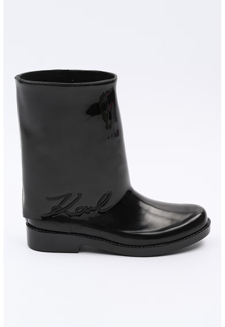 Karl Lagerfeld Cizme mid-calf - fara inchidere - Negru