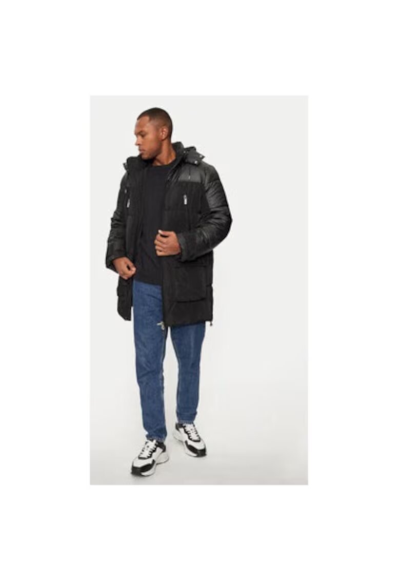 Karl Lagerfeld Geaca barbati - 304304835 - Poliuretan/Poliester - Negru - Negru