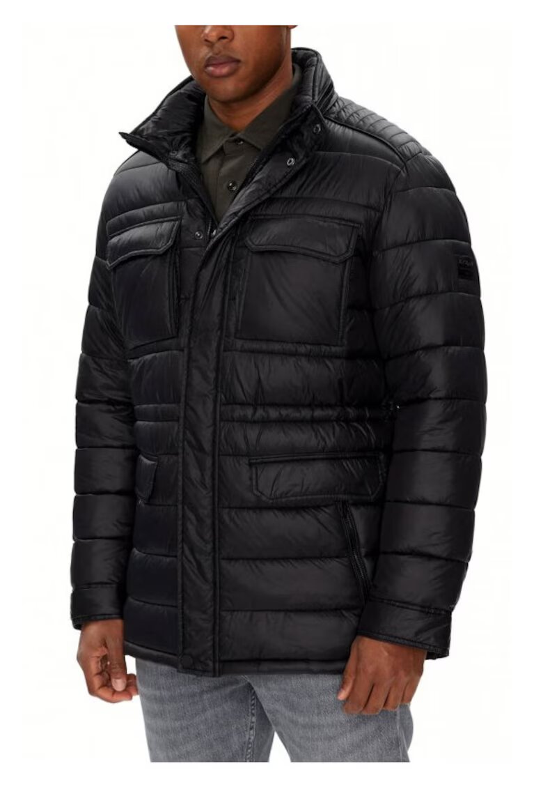 Karl Lagerfeld Geaca de puf cu gluga neagra - 100% poliamida