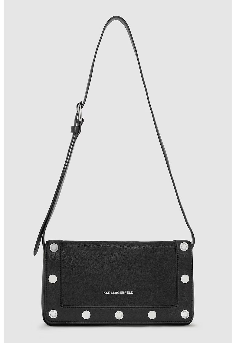 Karl Lagerfeld Geanta crossbody din piele ecologica - Negru