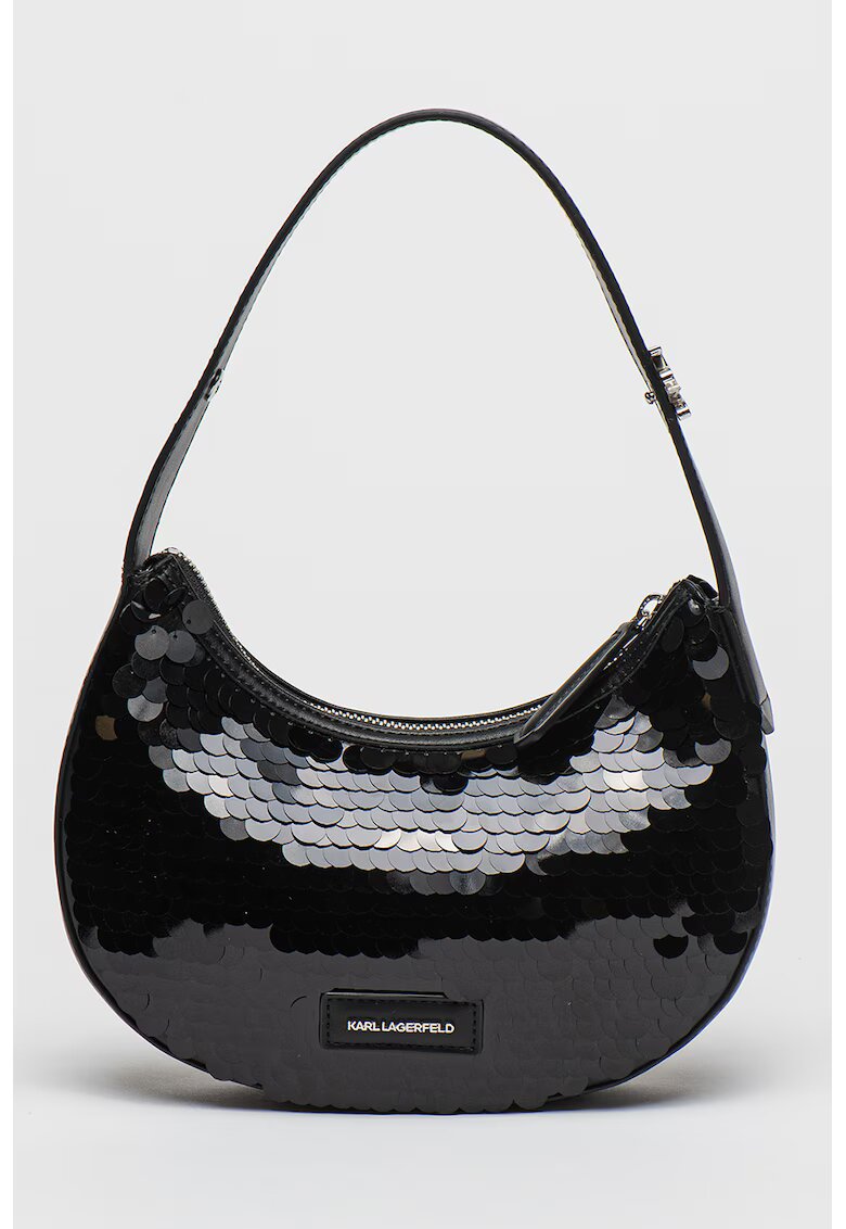 Karl Lagerfeld Geanta cu logo - fermoar si maner - Negru