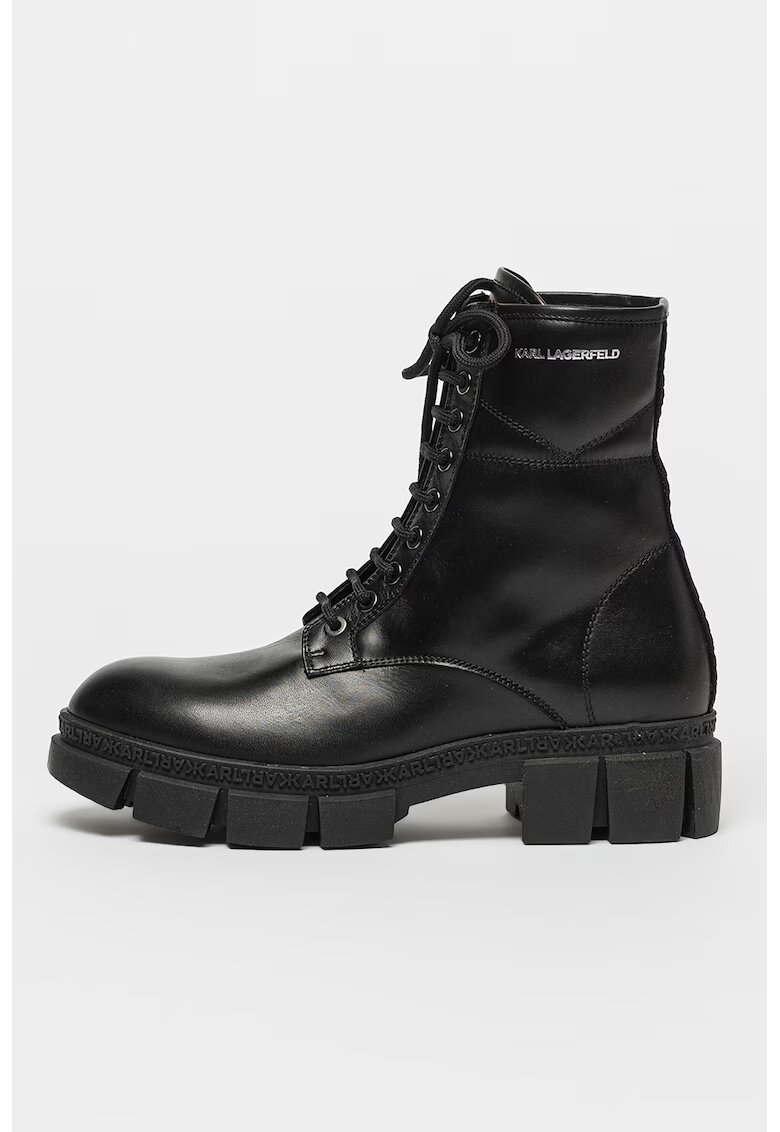 Karl Lagerfeld Ghete din piele Aria - Negru
