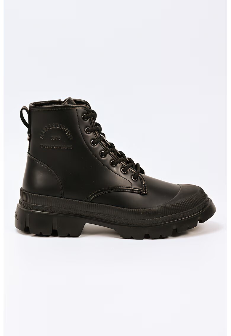Karl Lagerfeld Ghete din piele - Negru