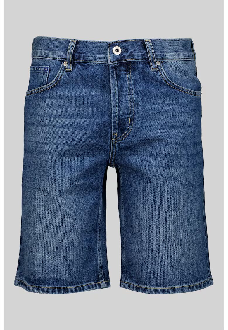 Karl Lagerfeld Jeans Blugi scurti cu 5 buzunare - Albastru inchis
