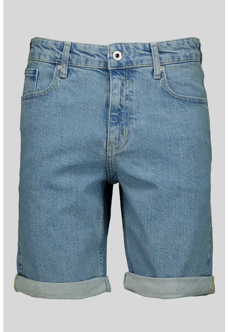 Karl Lagerfeld Jeans Blugi scurti cu talie joasa - Albastru prafuit
