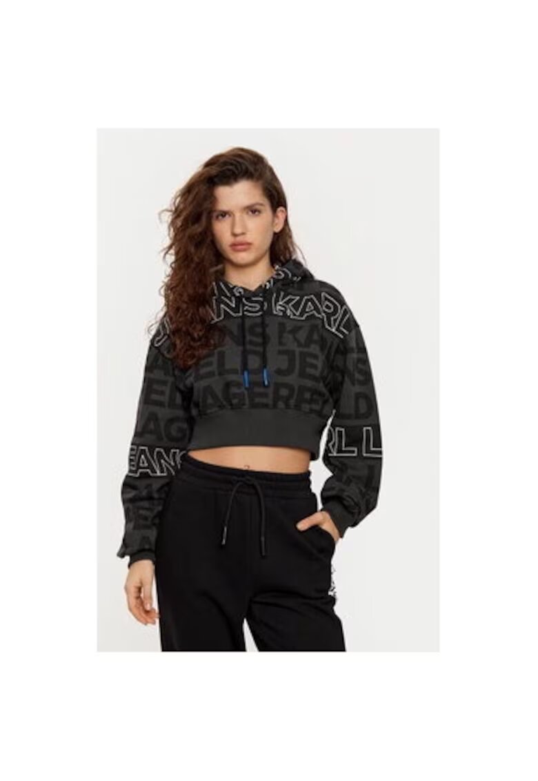 Karl Lagerfeld Jeans Bluza dama - 304582660 - Bumbac - Negru - Negru