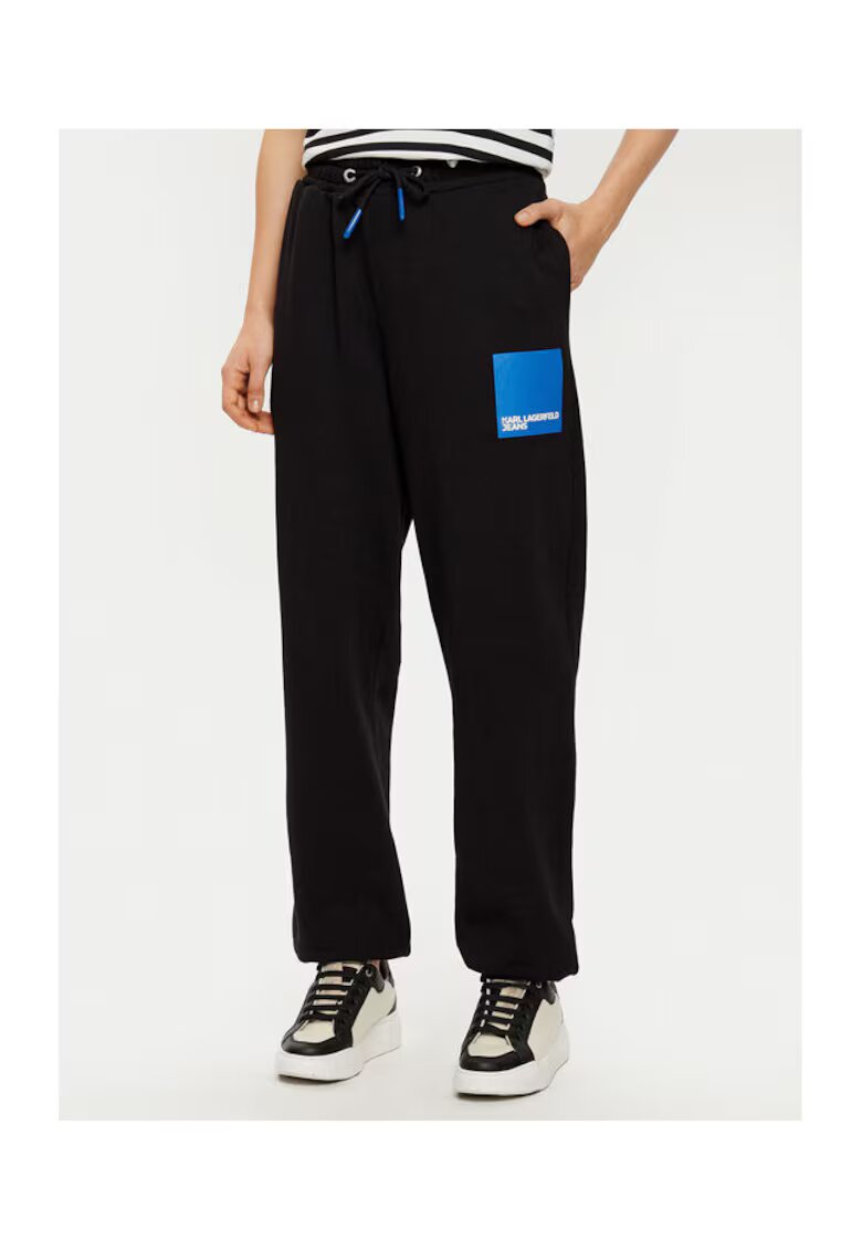 Karl Lagerfeld Jeans Pantaloni dama - 304582691 - Bumbac organic - Negru - Negru