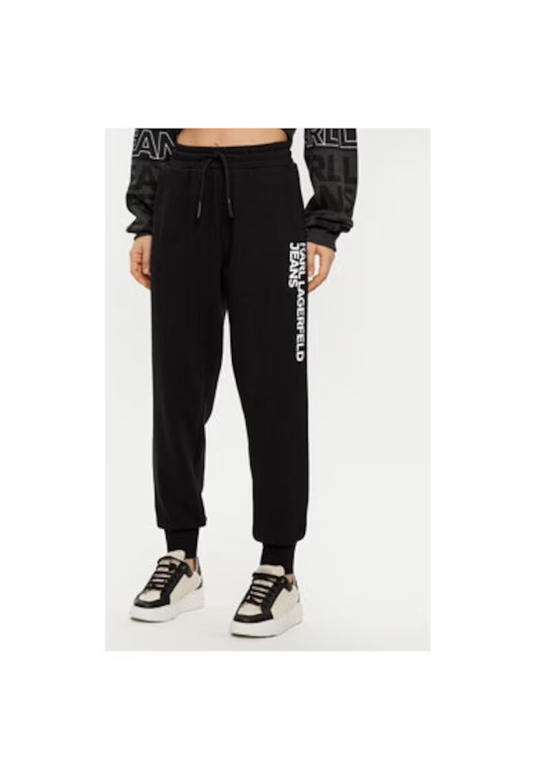 Karl Lagerfeld Jeans Pantaloni dama - 304582721 - Bumbac organic - Negru - Negru