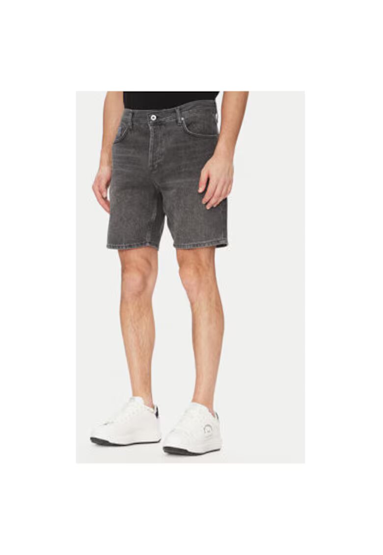 Karl Lagerfeld Jeans Pantaloni scurti din denim barbati A2M10084 - Bumbac organic - Gri - Gri