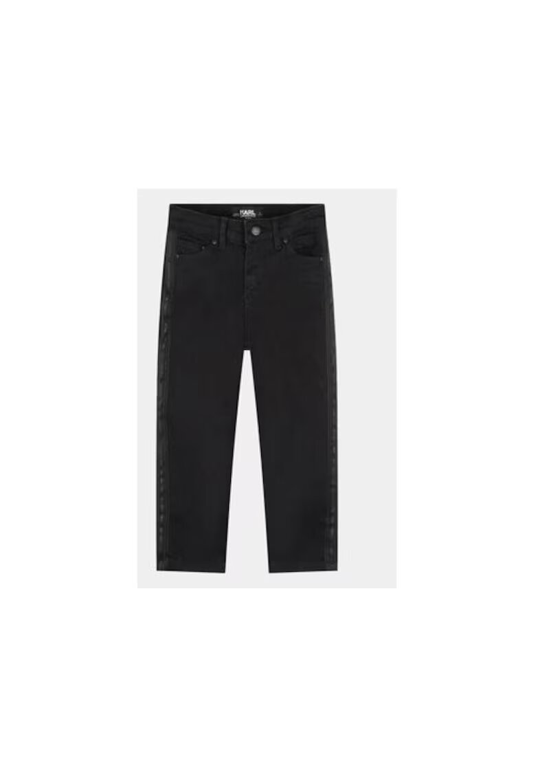KARL LAGERFELD KIDS Blugi fete - 303040284 - Bumbac - Negru - Negru
