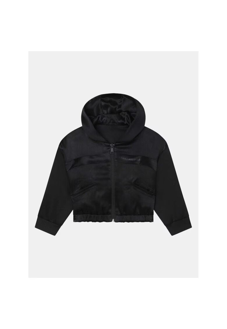 KARL LAGERFELD KIDS Bluza fete - 303044619 - Poliester/Viscoza - 164 CM - Negru